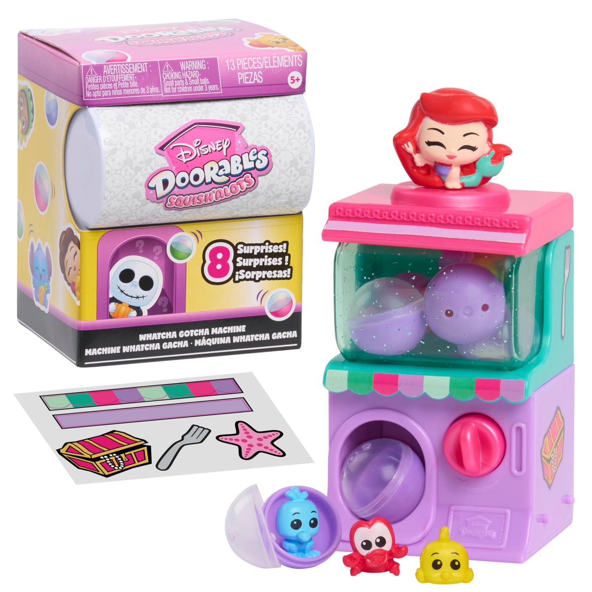 Disney Doorables Squish’Alots Whatcha Gotcha machine front view for instant surprise discovery.