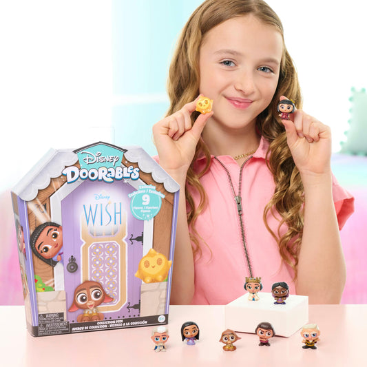 Disney Doorables Wish Collection figures unboxed for display, trading, or gifting