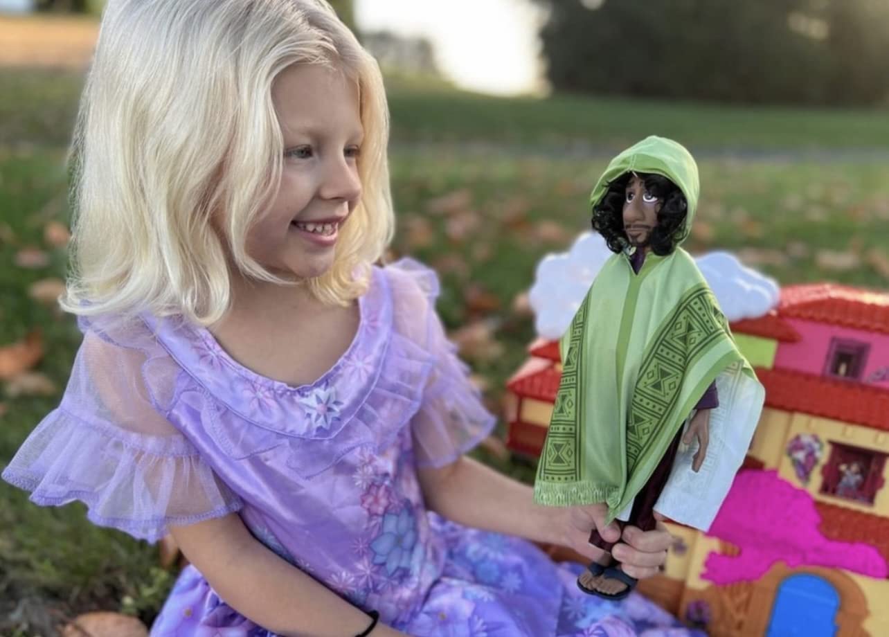 Disney Encanto Bruno doll curly hair captures authentic hairstyle from the movie