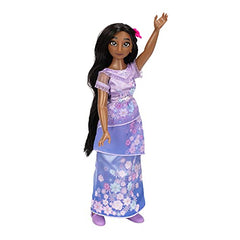 Disney Encanto Isabela doll featuring the flower hair clip for authentic character styling.