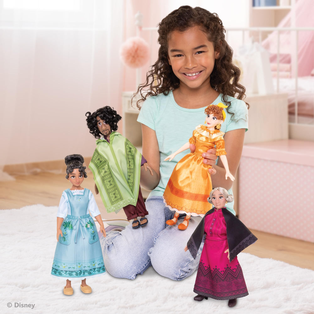 Disney Encanto Isabela doll wearing her lush dress for magical pretend moments.