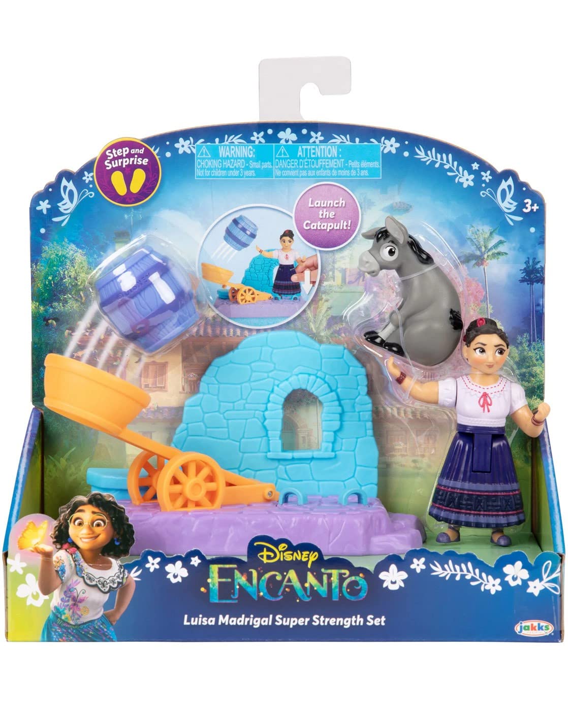 Disney Encanto Luisa small doll catapult playset showcases super strength play and storytelling fun