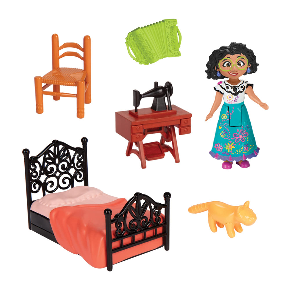 Disney Encanto Mirabel bed and chair setup for imaginative play
