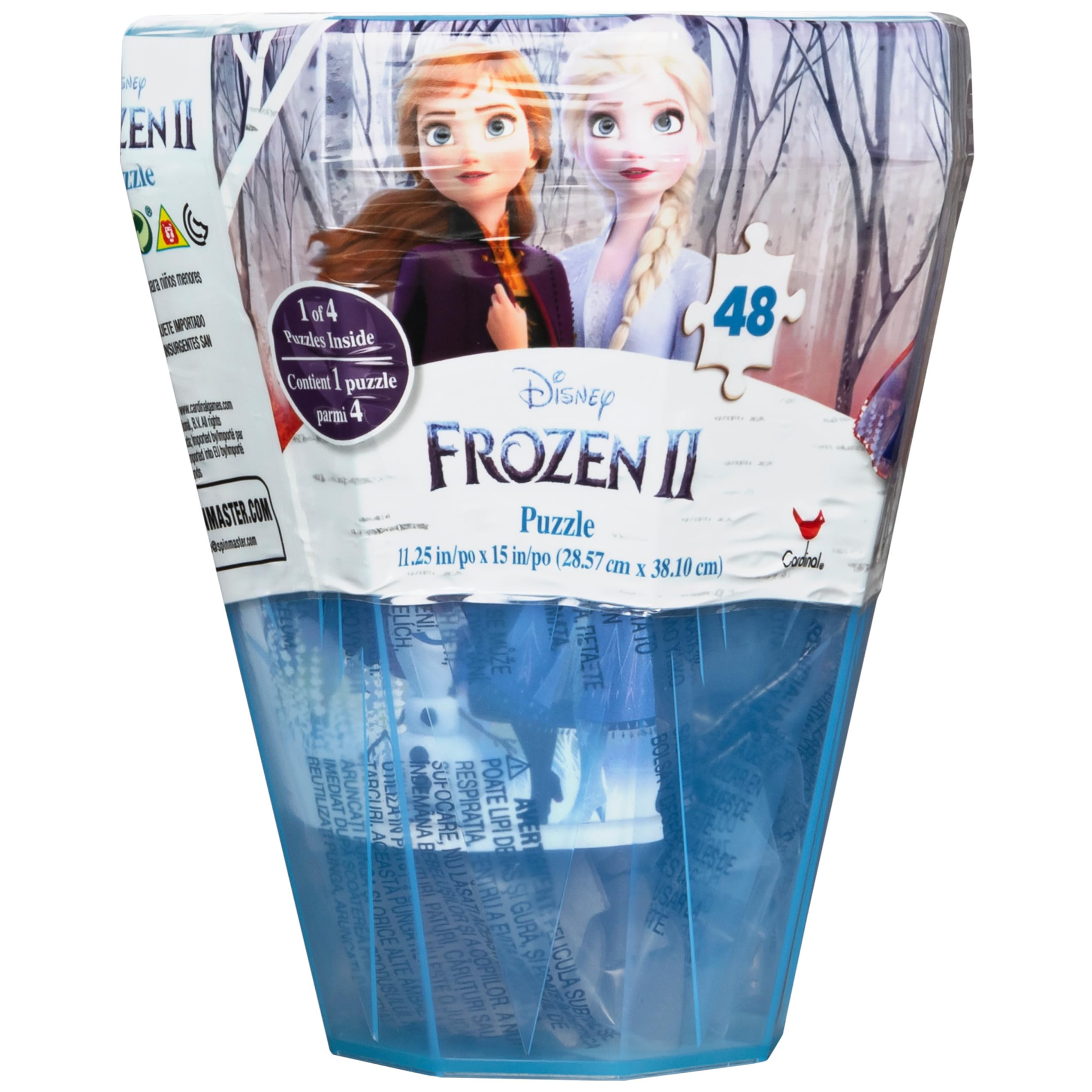 Disney Frozen 2 puzzle in gem storage case enhances family playtime.