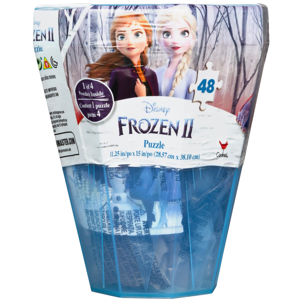 Disney Frozen 2 puzzle in gem storage case enhances family playtime.