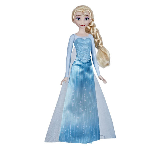 Disney Frozen Elsa side-braided hair for styling and storytelling.