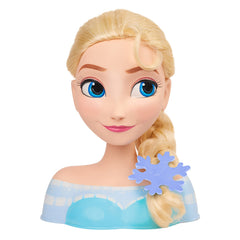 Disney Frozen Elsa styling head front view for imaginative hair styling