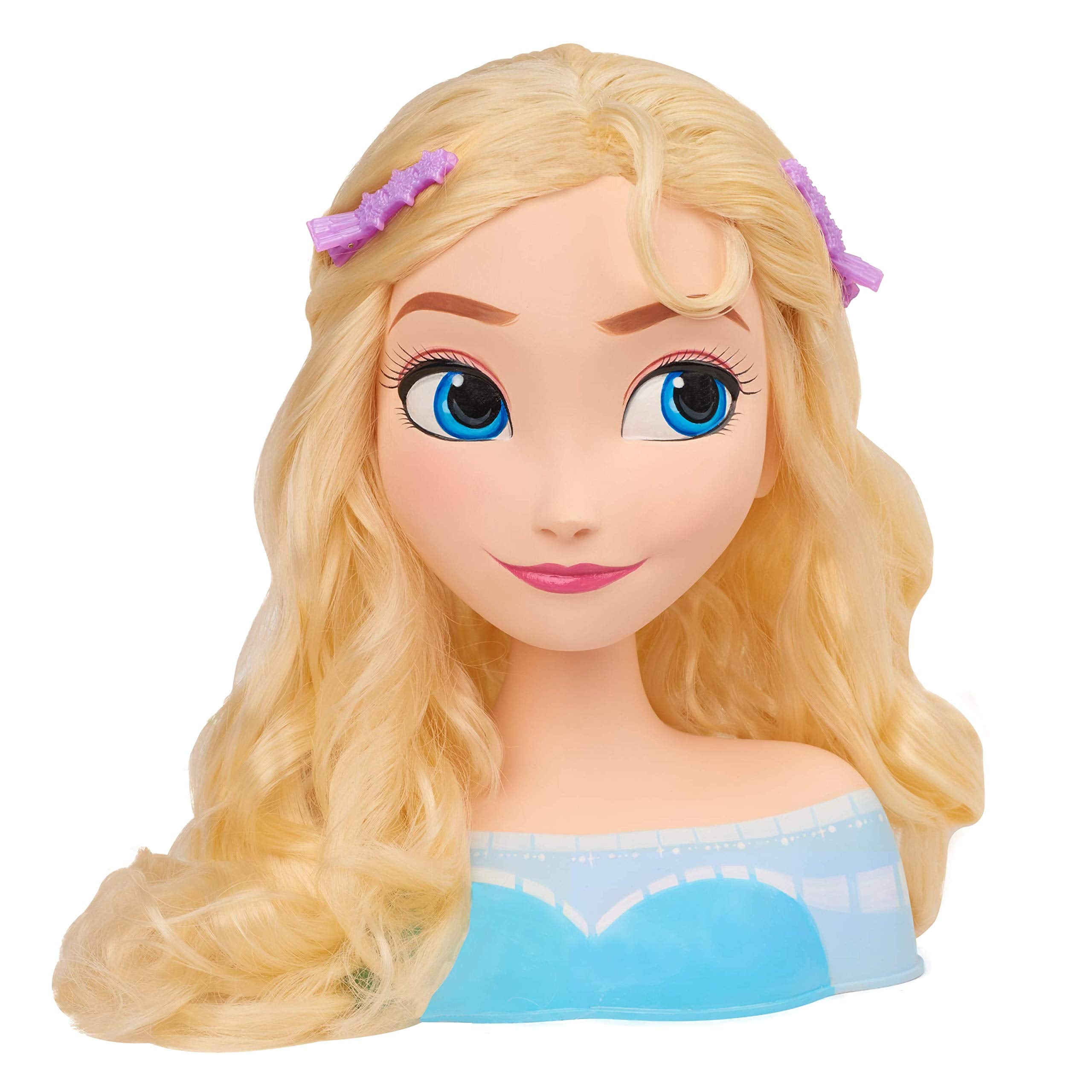 Disney Frozen Elsa styling head with brush for brushing practice