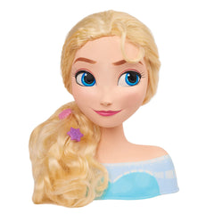 Disney Frozen Elsa styling head with snowflake hair tie for quick updos