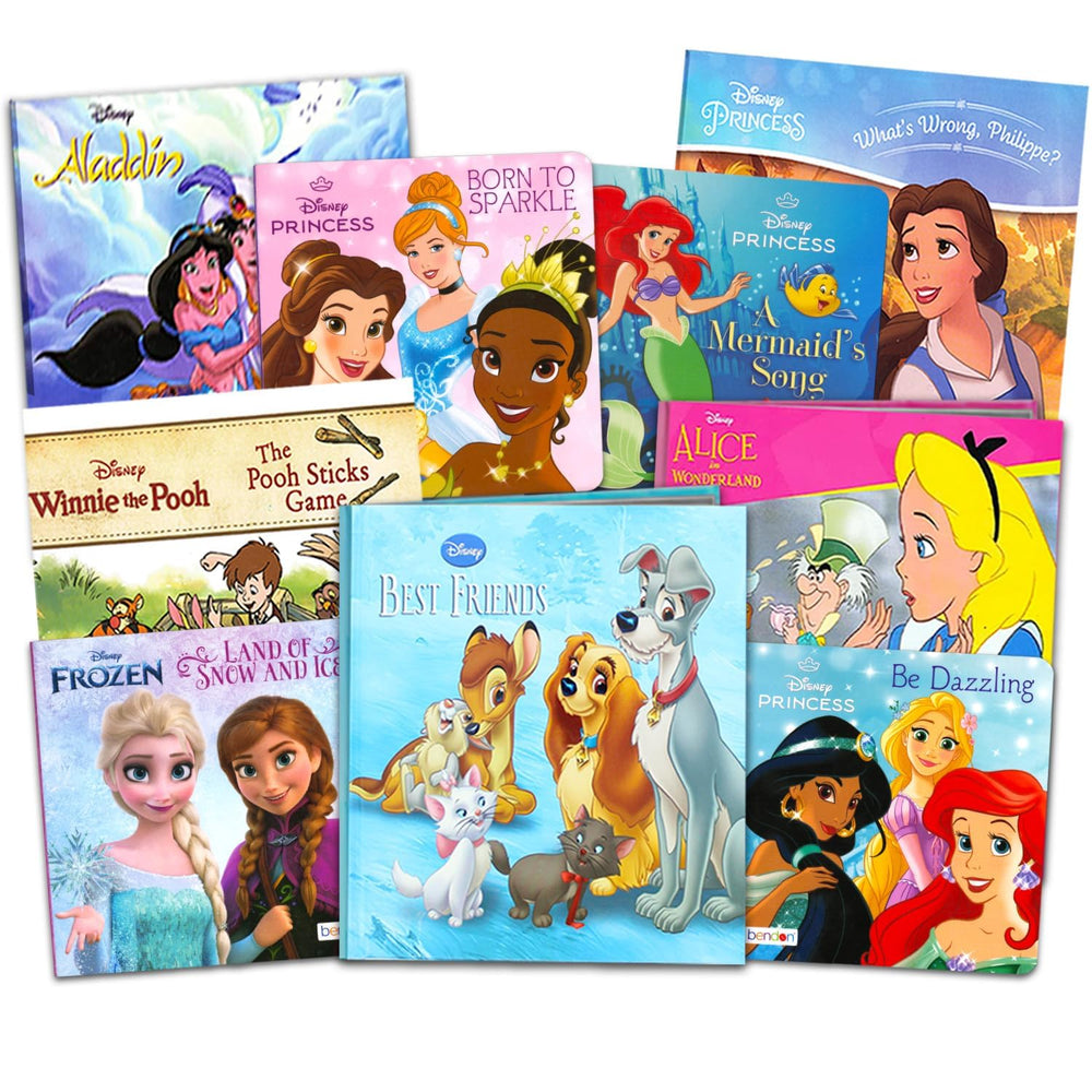 Disney Princess Board Books collection illustrations featuring Elsa and Anna for engaging storytelling.