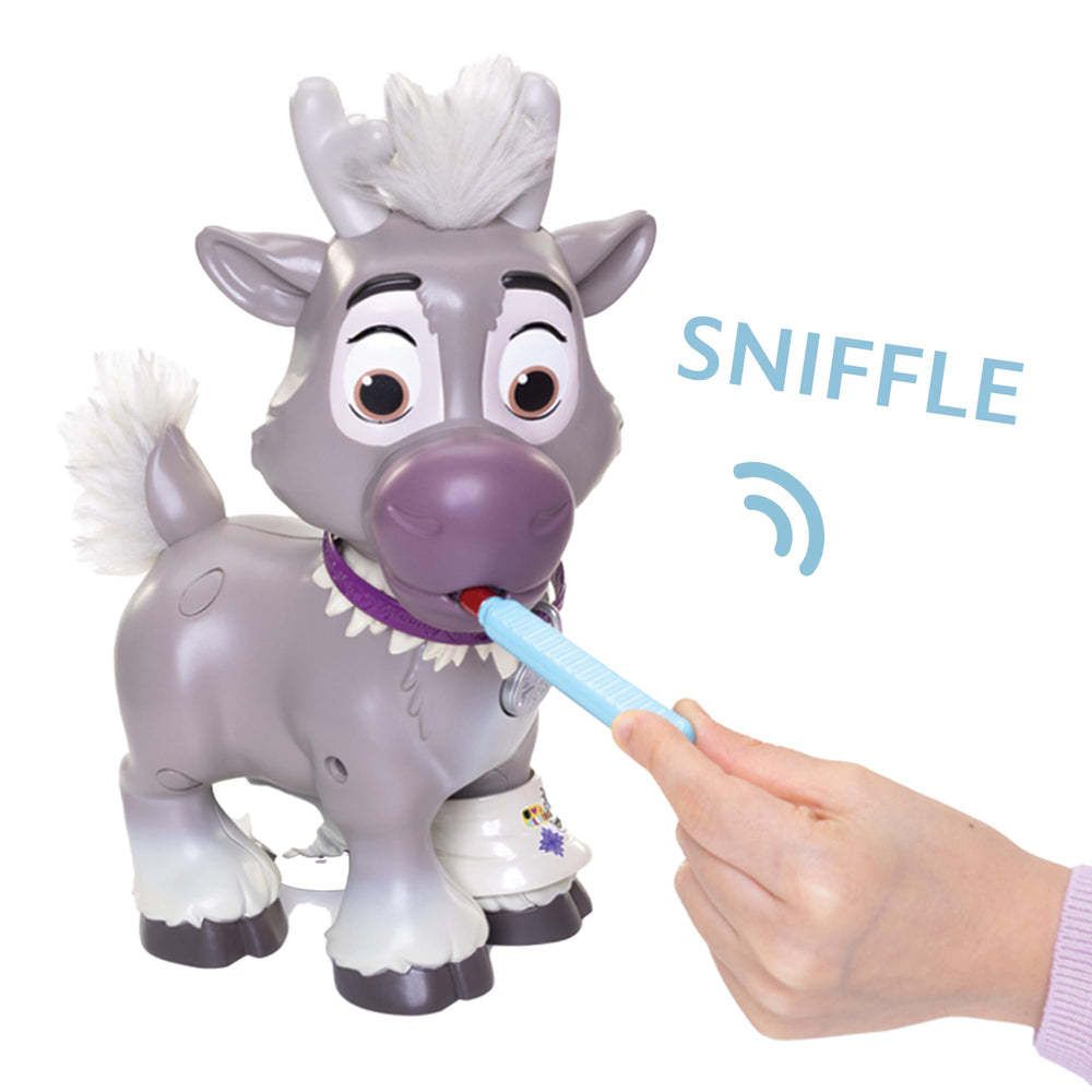 Disney Frozen Sven Care Kit Sven interaction visuals for expressive pretend care.