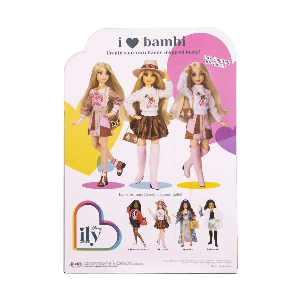 Disney ily 4EVER Bambi doll deer-print chunky boots.