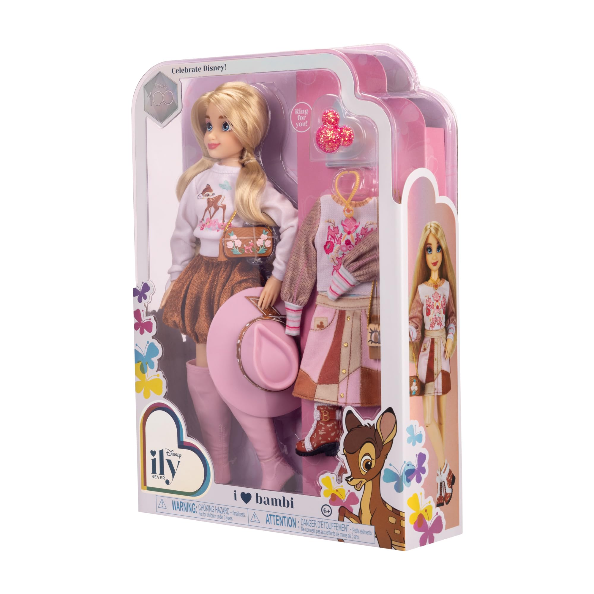 Disney ily 4EVER Bambi doll shoulder purse accessory.