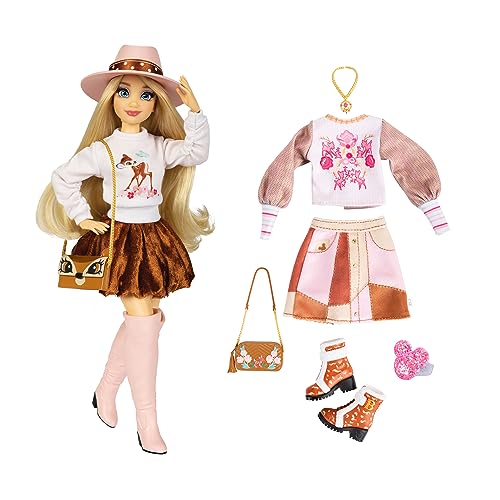 Disney ily 4EVER Bambi doll velvet bubble skirt enhances mix-and-match outfits.