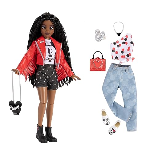 Disney ILY 4EVER Mickey doll with studded shorts for bold fashion mix and match