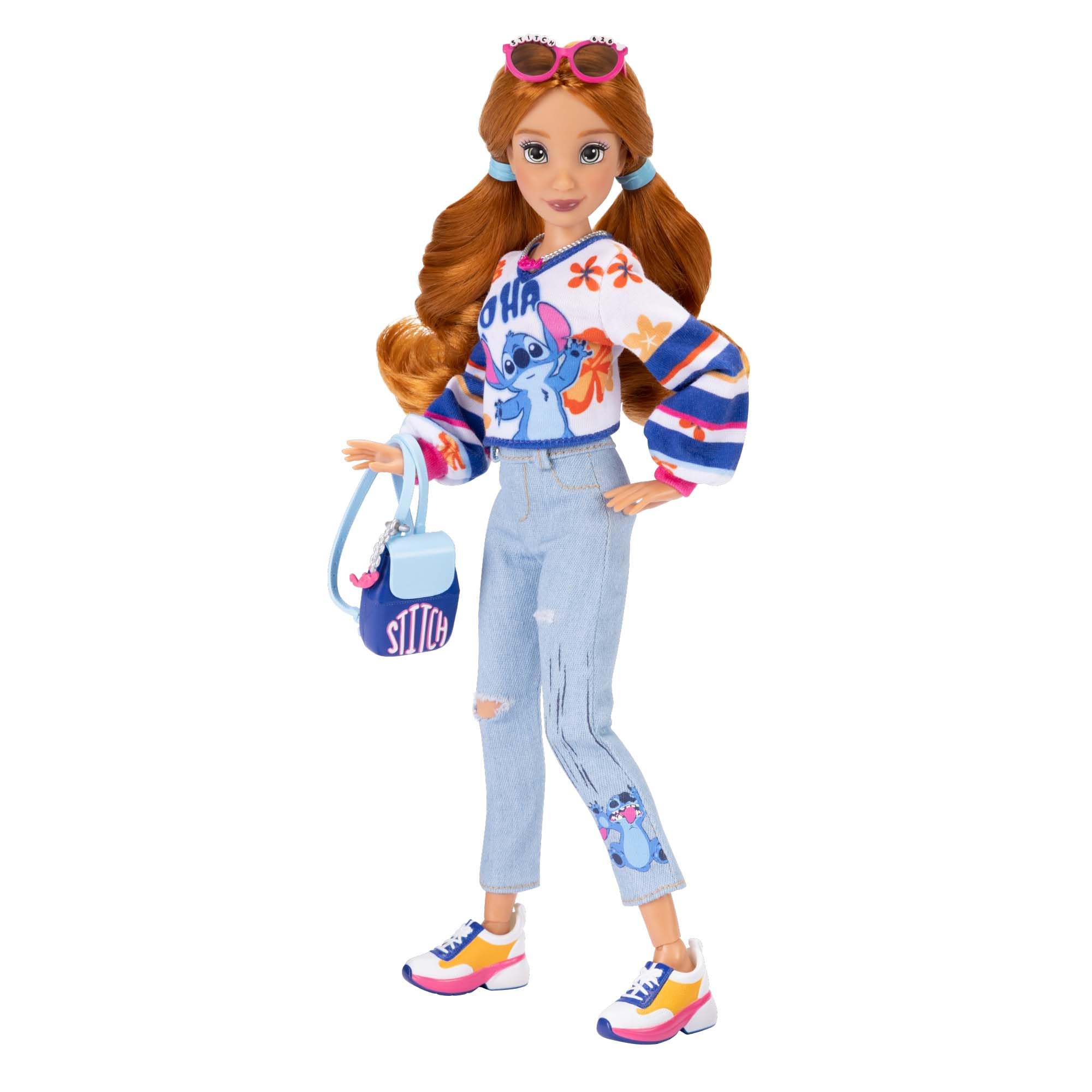 Disney ILY 4EVER Stitch blue denim jacket outfit adds casual versatility for everyday play.