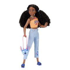 Disney ily 4EVER Stitch doll shows long kinky hair and hazel eyes for lifelike styling