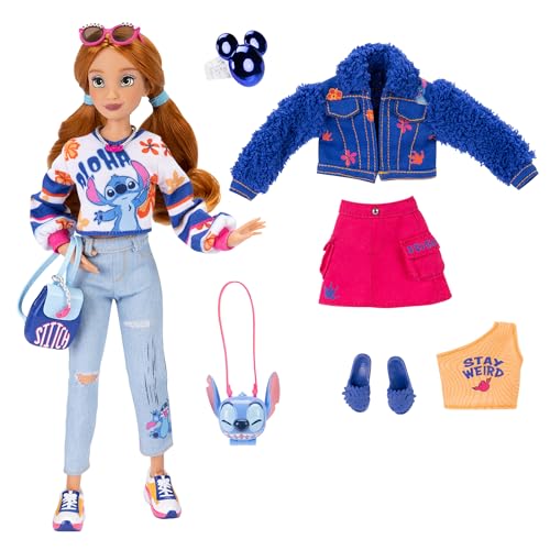 Disney ILY 4EVER Stitch pink denim skirt completes fashionable Stitch-inspired looks.