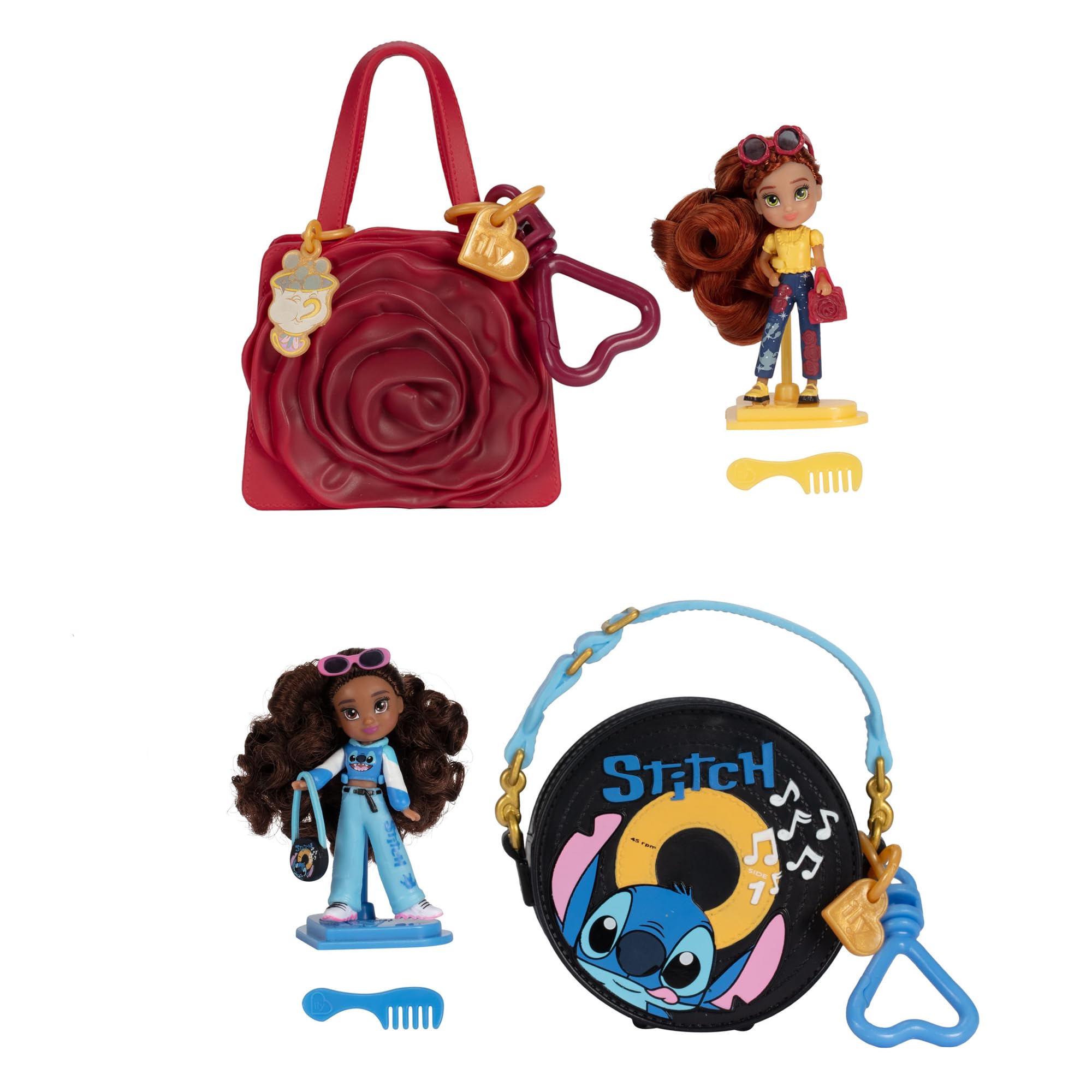 Disney ILY 4ever Tote-ily Teenies measure 2.25 inches for compact play