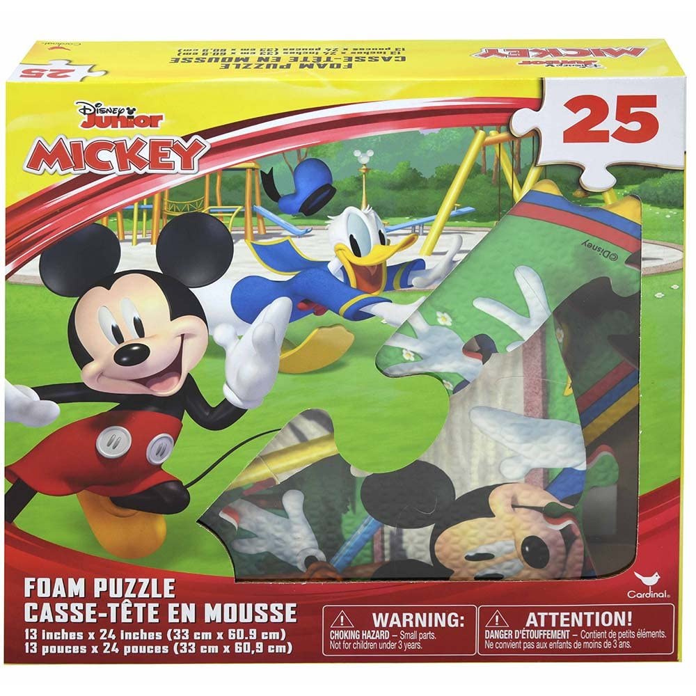 Disney Junior Mickey Mouse foam puzzle with 25 pieces for hands-on learning