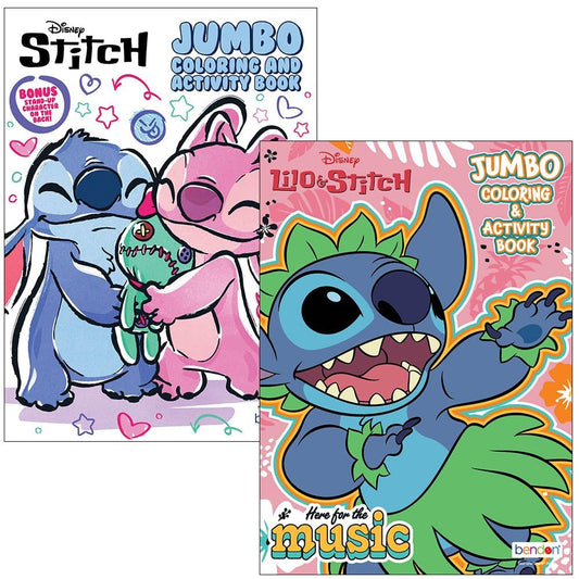 Disney Lilo & Stitch coloring book set cover, ideal for screen-free fun.