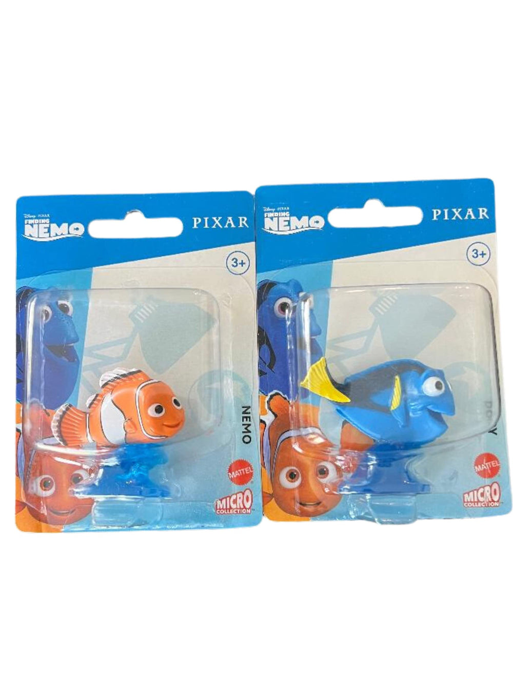 Disney Pixar Finding Nemo mini figures cake toppers: Nemo and Dory for fun ocean-themed cakes.