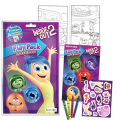 Disney Pixar Inside Out posters included enhance kids' room decor during coloring fun.