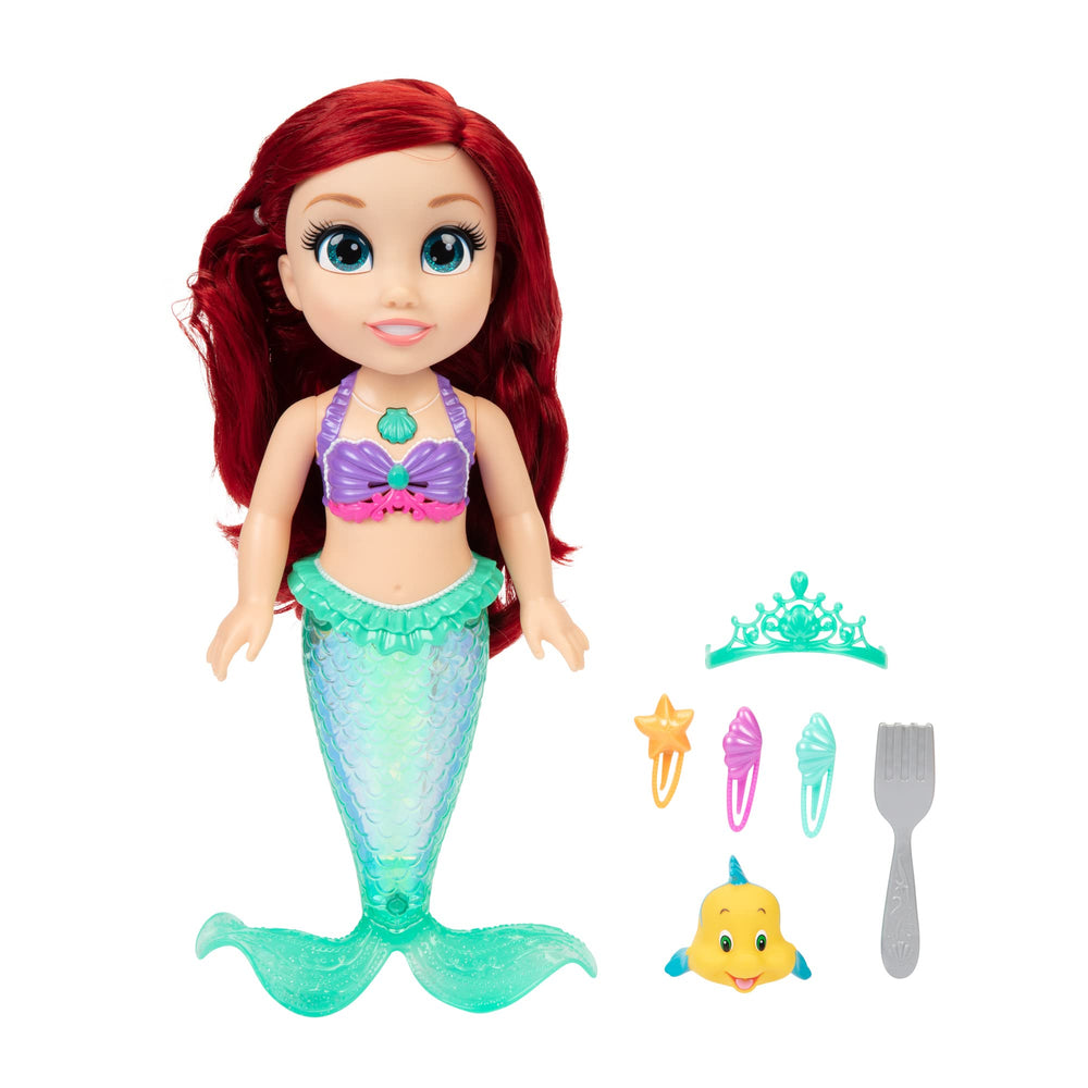 Ariel and Flounder bath toy for splashy play