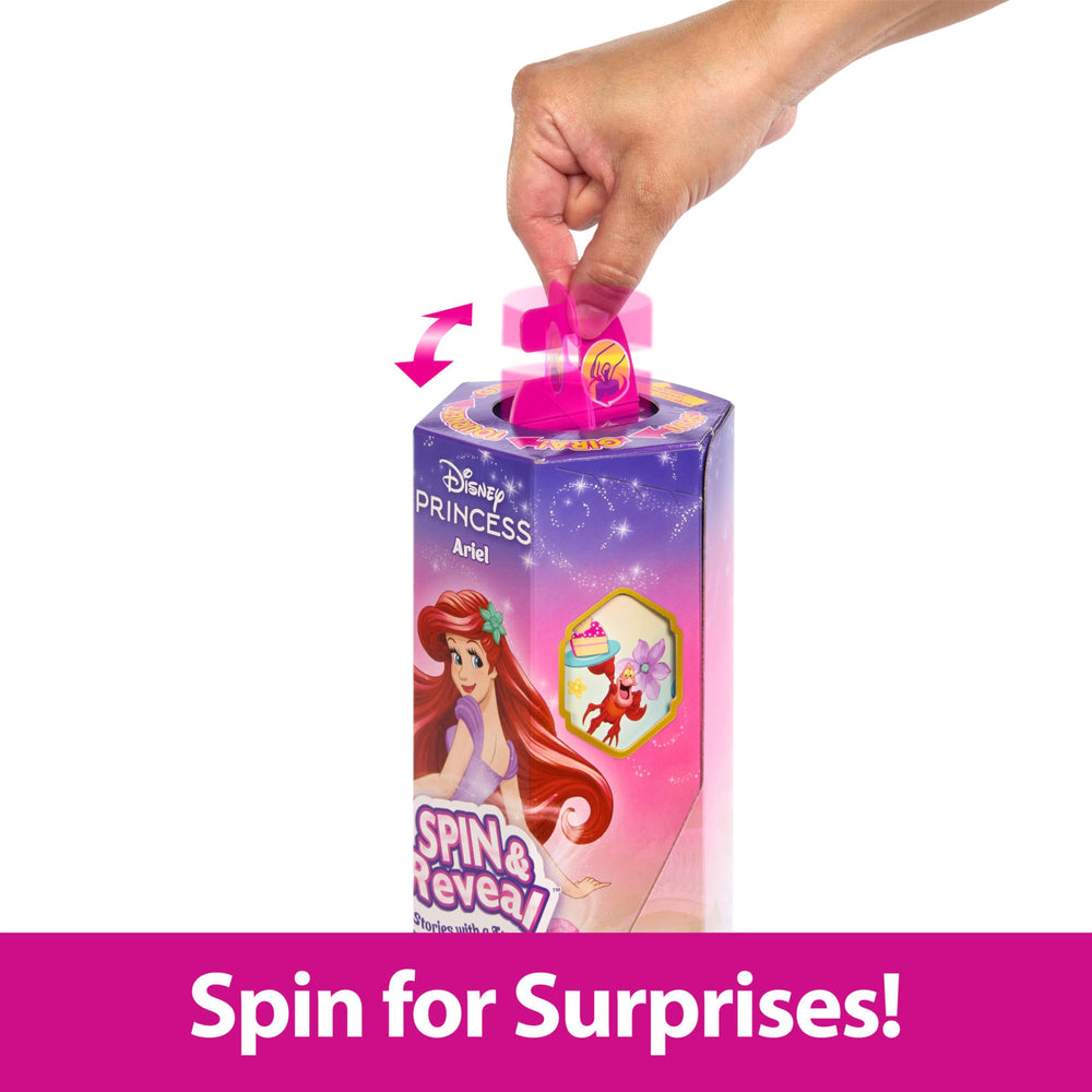 Disney Princess Ariel Spin & Reveal package reveals five mystery bags of accessories