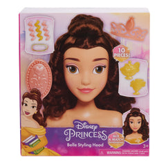 Disney Princess Belle styling head ready for playtime and posing