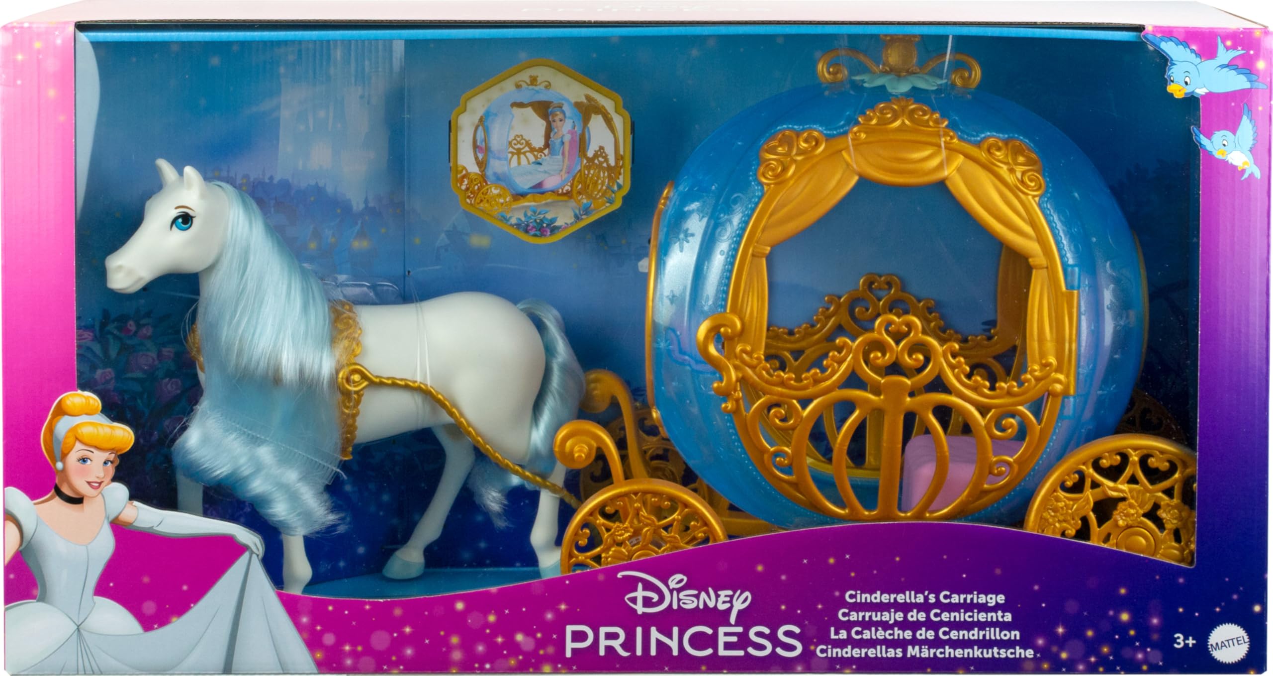 Disney Princess set shows color and decoration variations for unique shine.