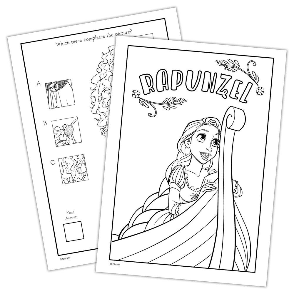 Jasmine portrait coloring page encourages vibrant color choices and storytelling.