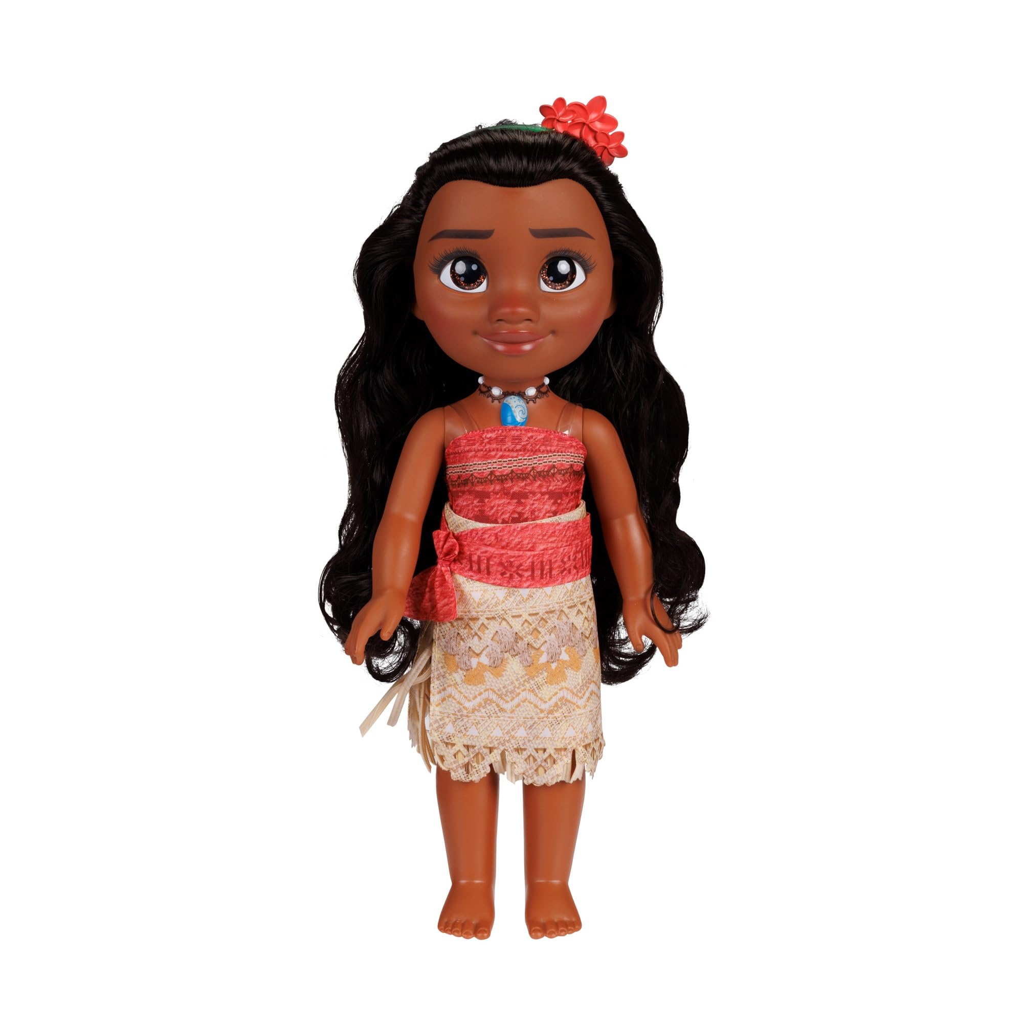 Disney Princess Moana doll, 14-inch tall, with removable outfit for versatile play.
