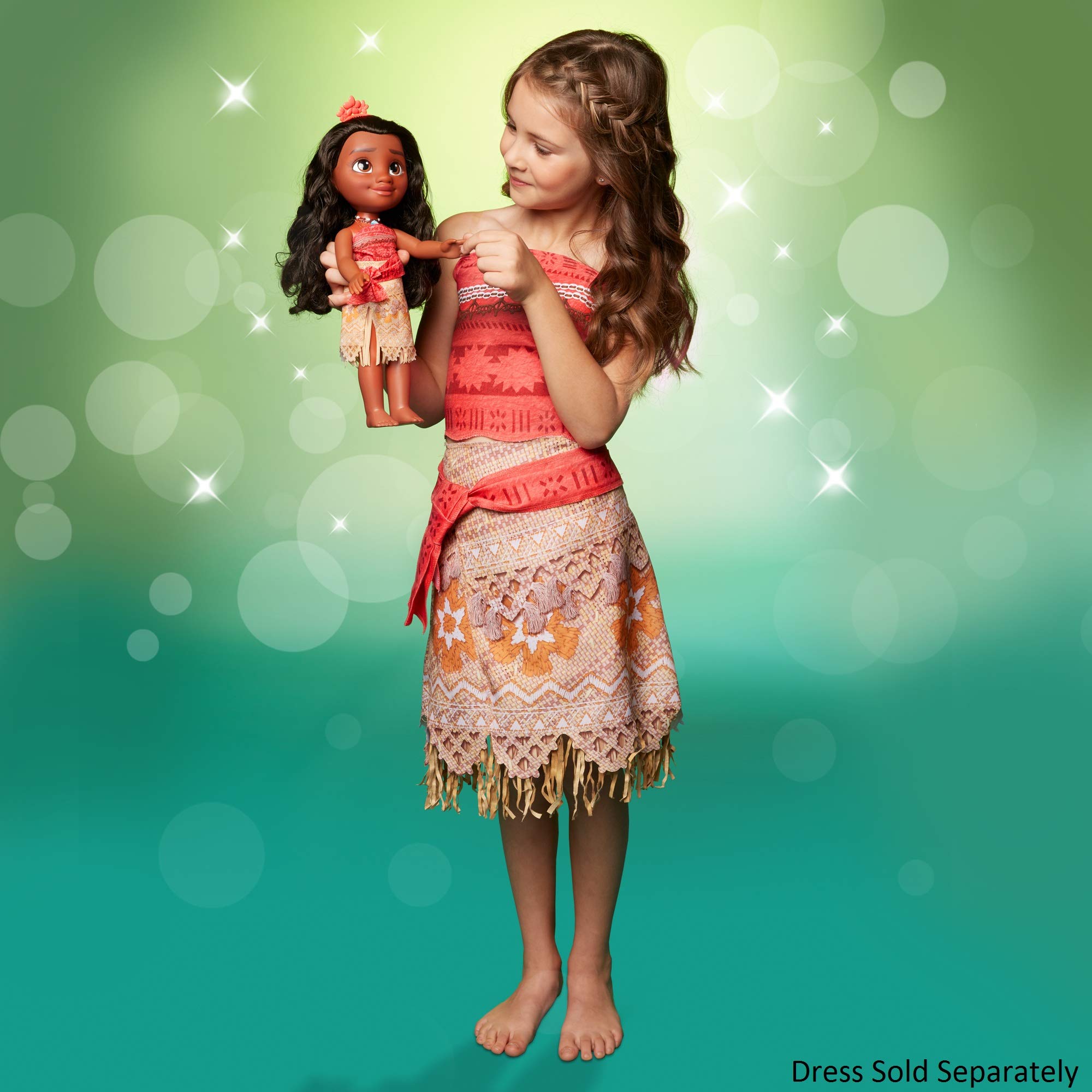 Disney Princess Moana doll designed for ages 3 and up.