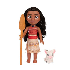 Moana doll with oar accessory for storytelling adventures.