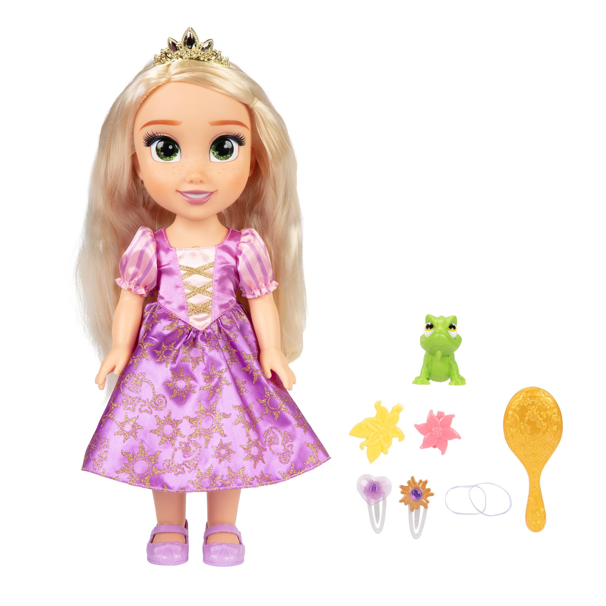 Hair clips and bands for creative styling with Rapunzel