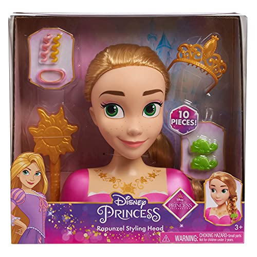 Disney Princess Rapunzel tiara adding a sparkling royal touch.