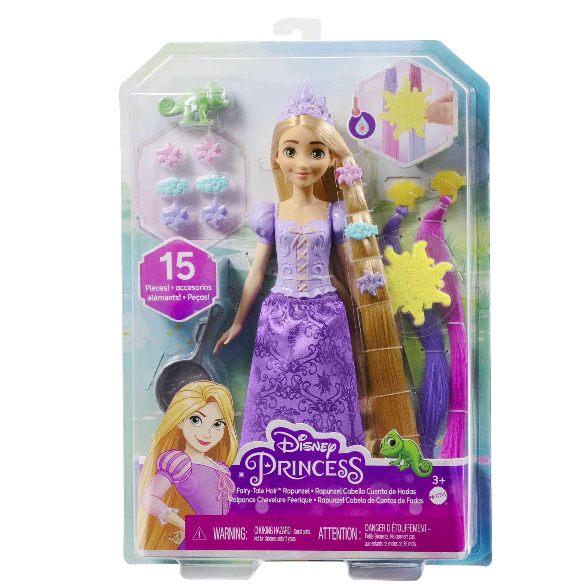 Posable Rapunzel enables dynamic storytelling and action poses.