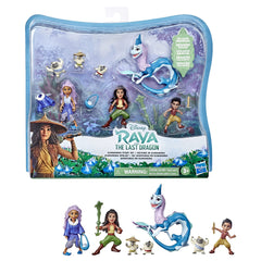 Disney Princess Raya Sisu Human doll with pearlescent dragon figure inspires imaginative adventures.