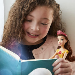 Shimmering bodice with gem-like details adds sparkle to playtime.