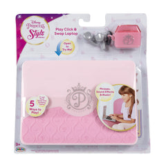 Disney Princess Style laptop in use highlights practical pretend email and chat scenarios.
