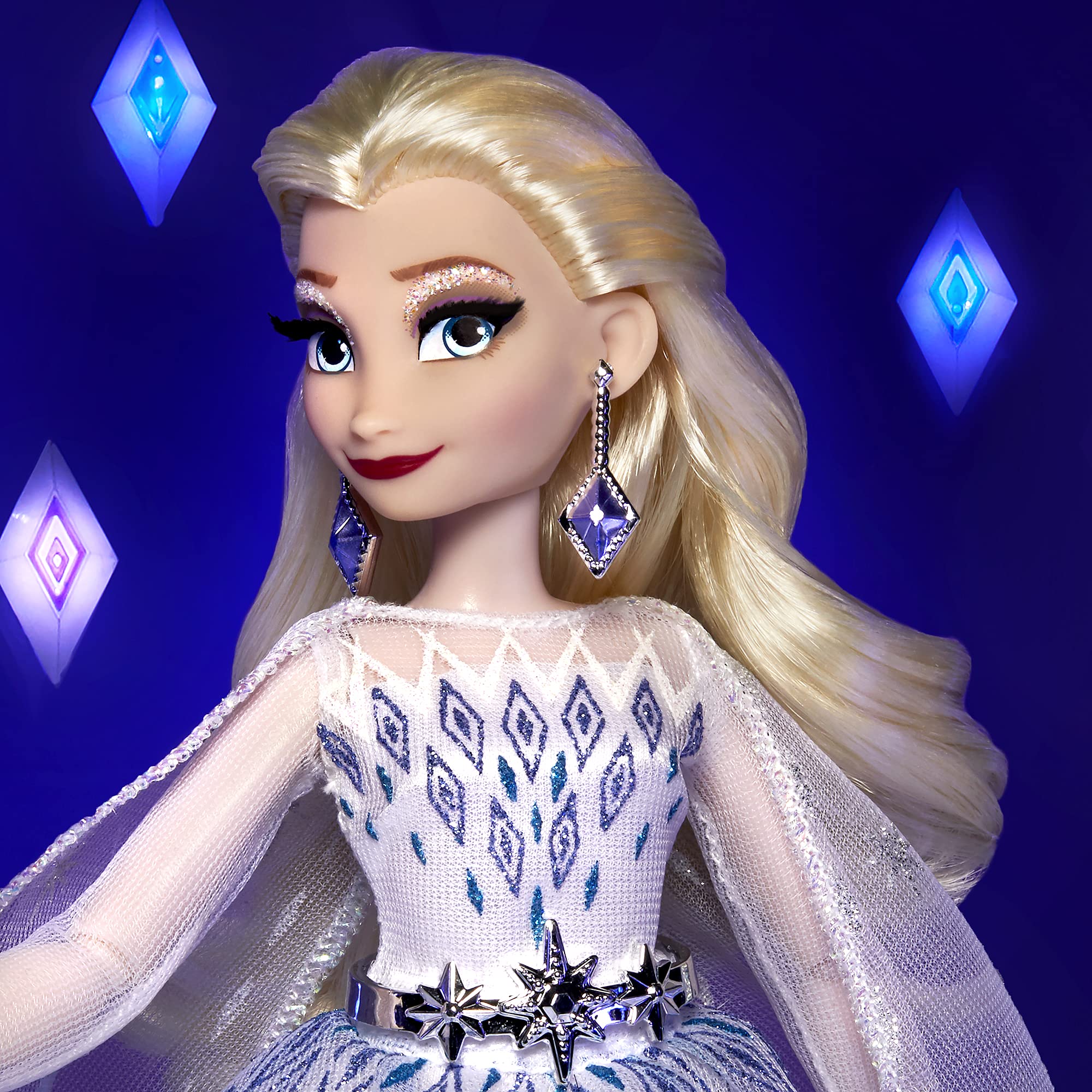 Disney Princess Style Series Holiday Elsa Doll earrings belt sparkle