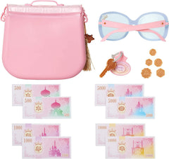 Disney Princess World Traveler play money stack inspires role-play shopping and budgeting stories.
