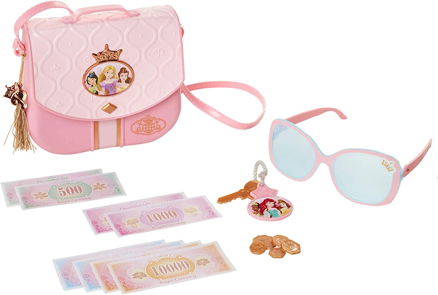 Disney Princess World Traveler purse set keeps tiny essentials organized for little travelers.