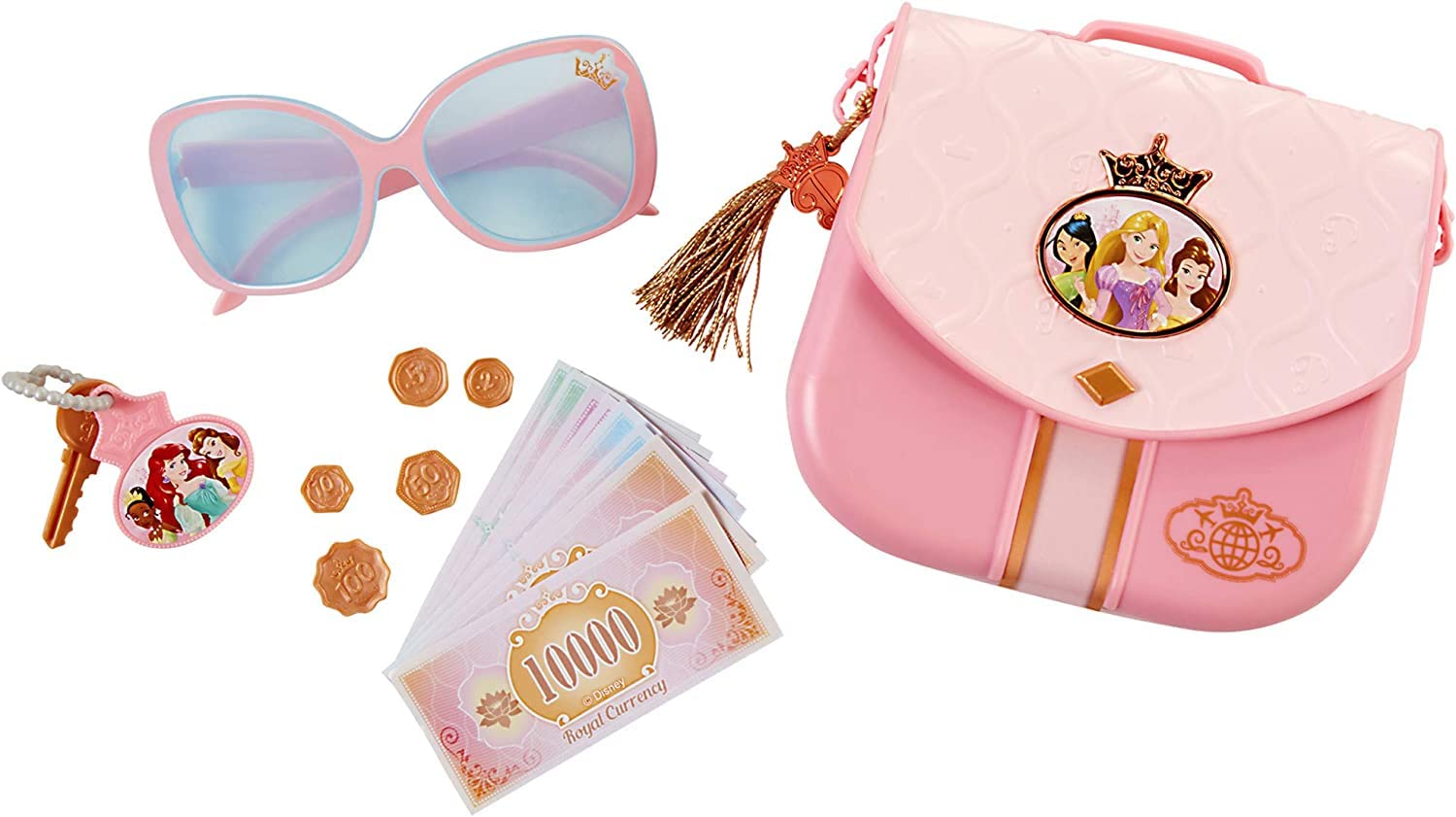 Disney Princess World Traveler sunglasses add pretend play flair and sun protection for imaginary trips.