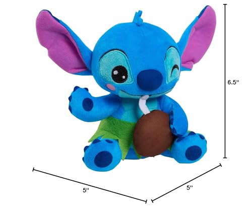 Disney Stitch collectible plush encourages imaginative play for kids 2 and up.