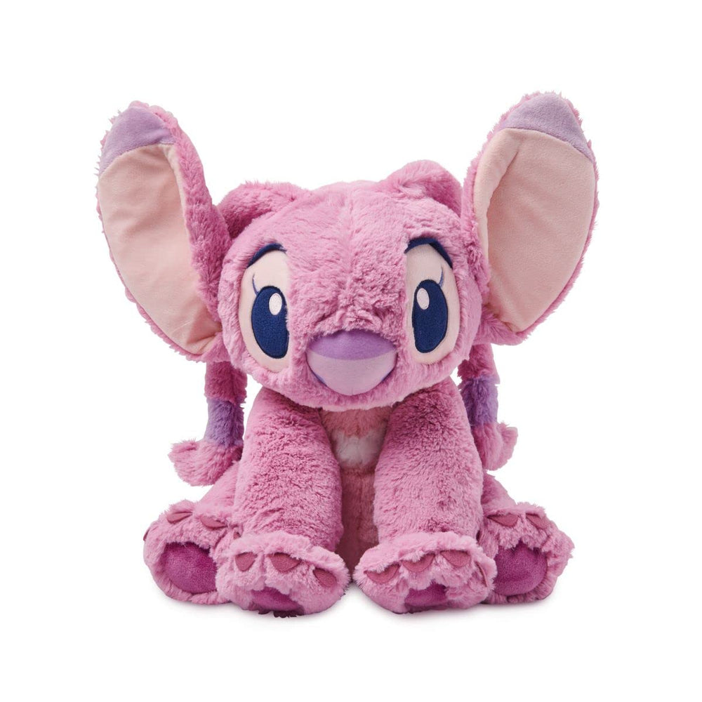 Disney Store Angel plush detail with embroidered features and soft finish.