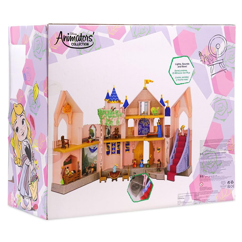Disney Store Animators' Collection Deluxe Sleeping Beauty Doll House accessories spark collaborative princess play