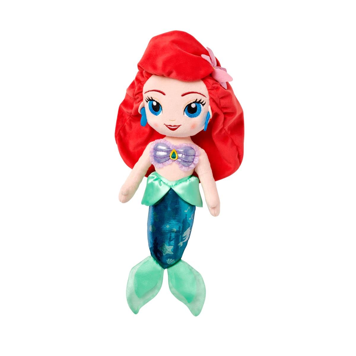 Disney Store Ariel plush with soft body for comforting cuddles.