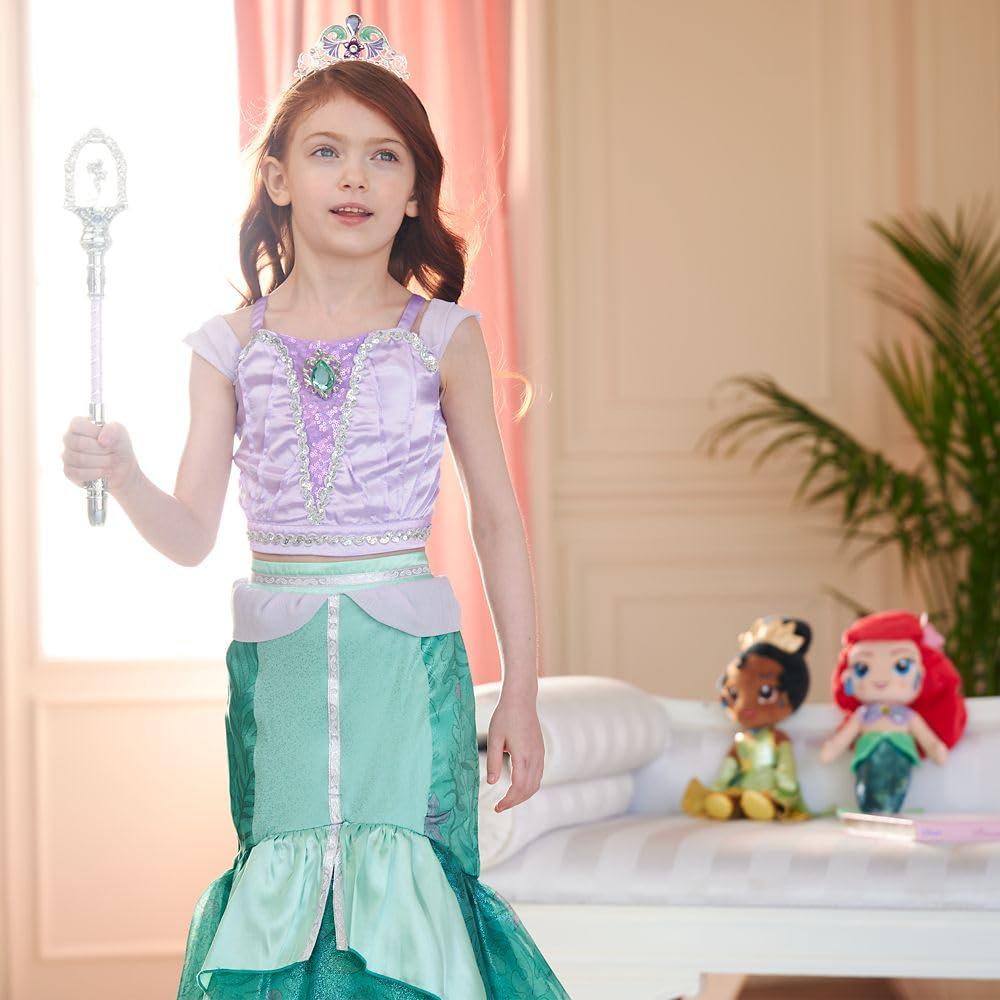 Disney Store Ariel pleated organza sleeves add magical detail during pretend adventures